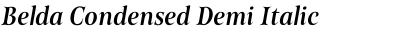 Belda Condensed Demi Italic